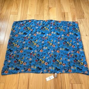 NEW LOFT Blue Floral Infinity Style Rayon Scarf